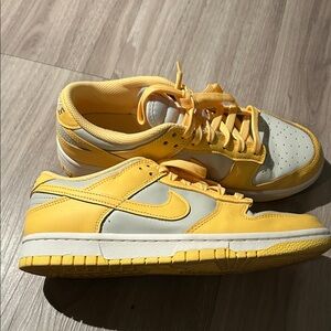 Nike Vibrant Yellow and Gray Shoes Womens Nike dunks